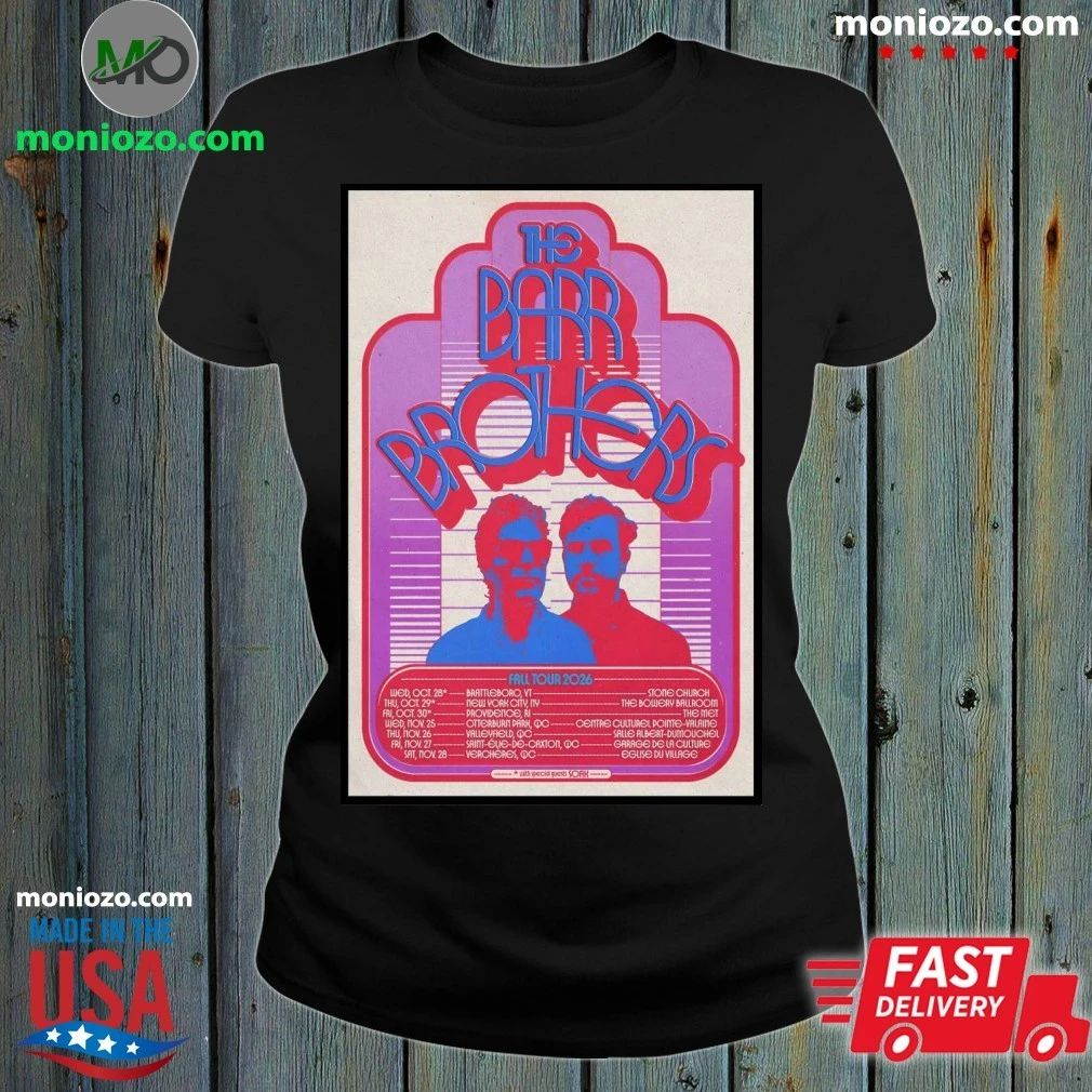 The Barr Brothers Poster 2026 Fall Tour - Adult & Kids T-Shirts, Sweatshirts & Hoodies apparel design preview 1