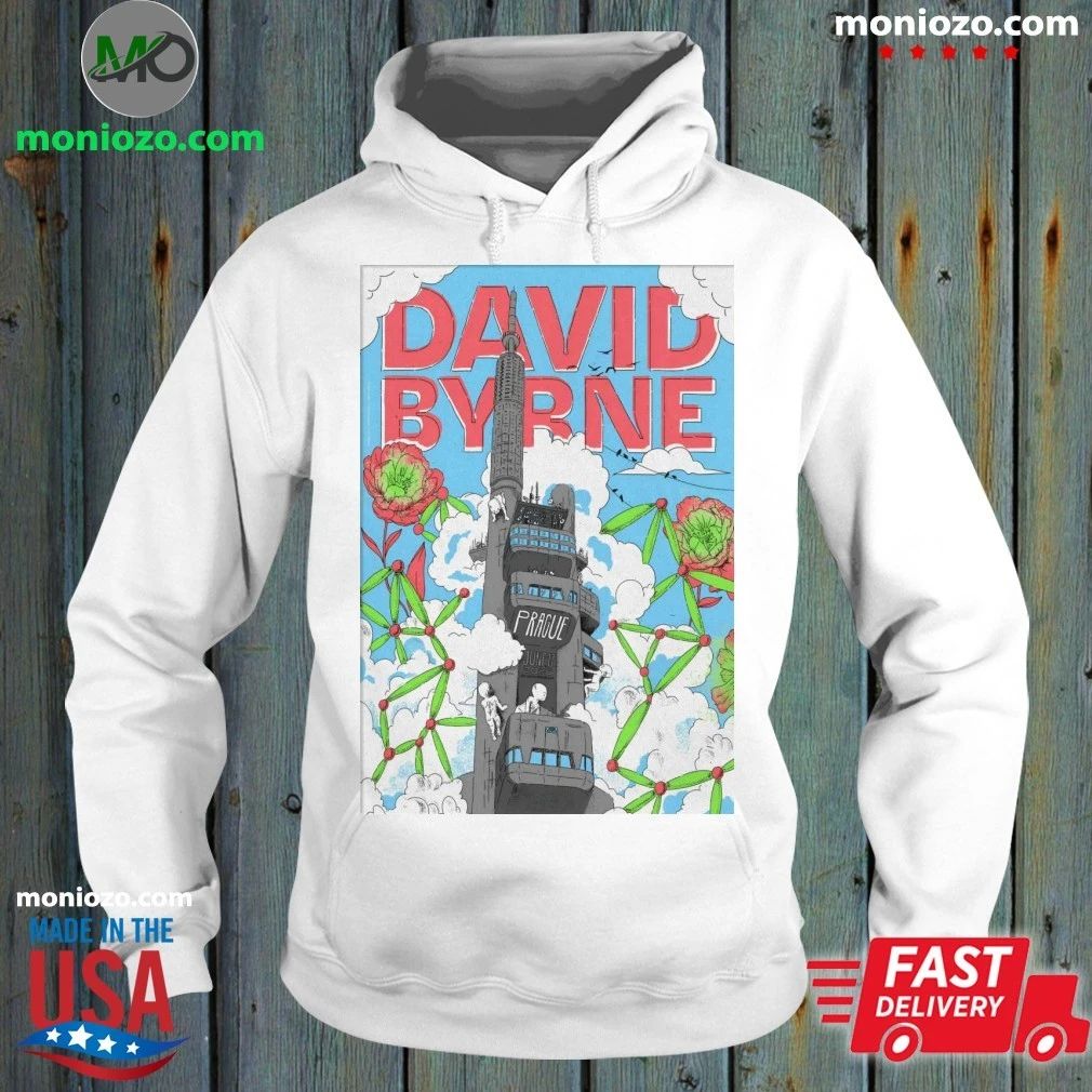 David Byrne 6 17 2026 Prague Czechia Poster - Adult & Kids T-Shirts, Sweatshirts & Hoodies apparel design preview 2