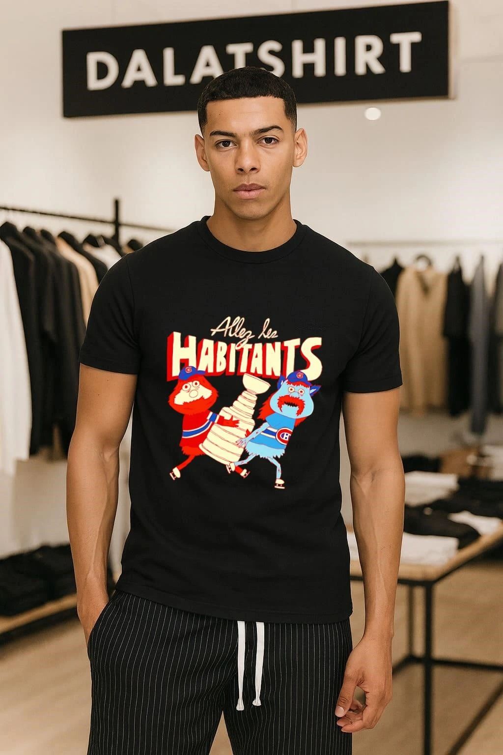 Allez Les Habitants Montreal Hockey Monsters - Adult & Kids T-Shirts, Sweatshirts & Hoodies apparel design preview 1