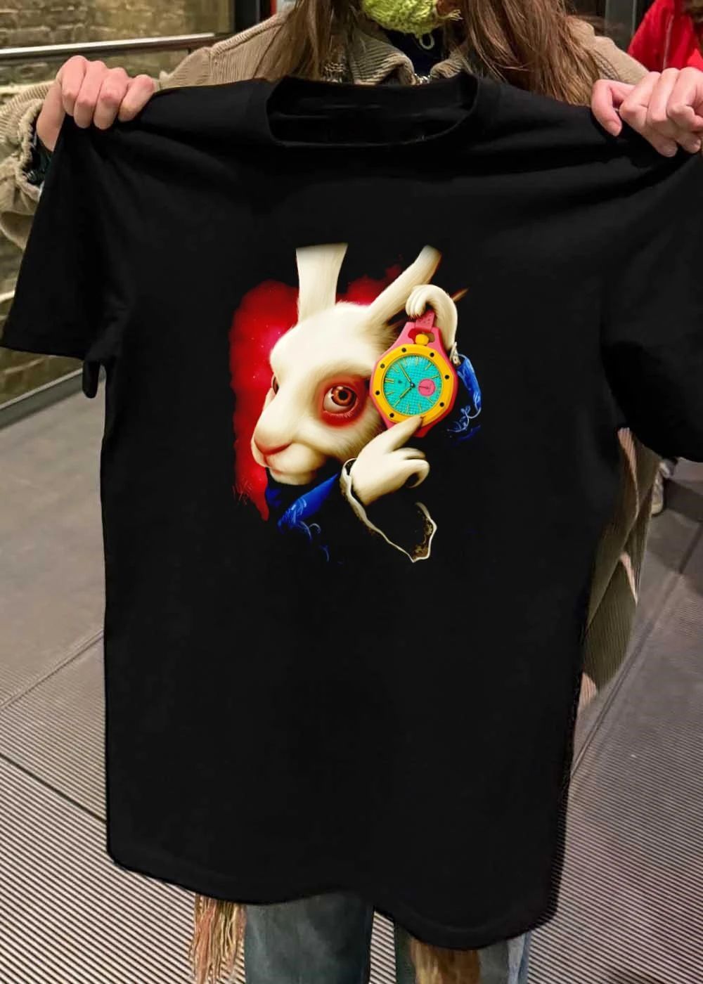 Alice In Wonderland White Rabbit With Colorful Pocket - Adult & Kids T-Shirts, Sweatshirts & Hoodies apparel design preview 2