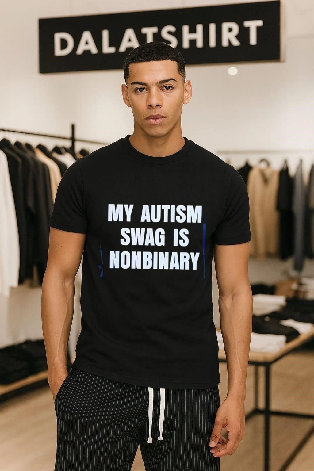 My Autism Swag Is Nonbinary - Adult & Kids T-Shirts, Sweatshirts & Hoodies apparel design preview 1