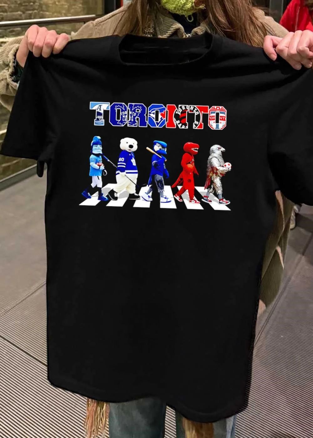 Toronto Pro Sports Teams Logos Mascots Abbey Road - Adult & Kids T-Shirts, Sweatshirts & Hoodies apparel design preview 2