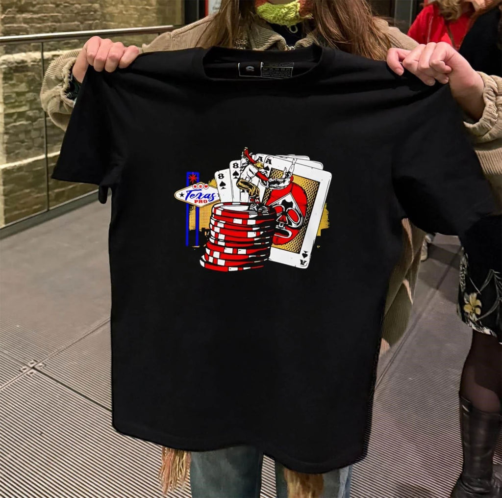 Texas Pro Wrestling Poker Card - Adult & Kids T-Shirts, Sweatshirts & Hoodies apparel design preview 2