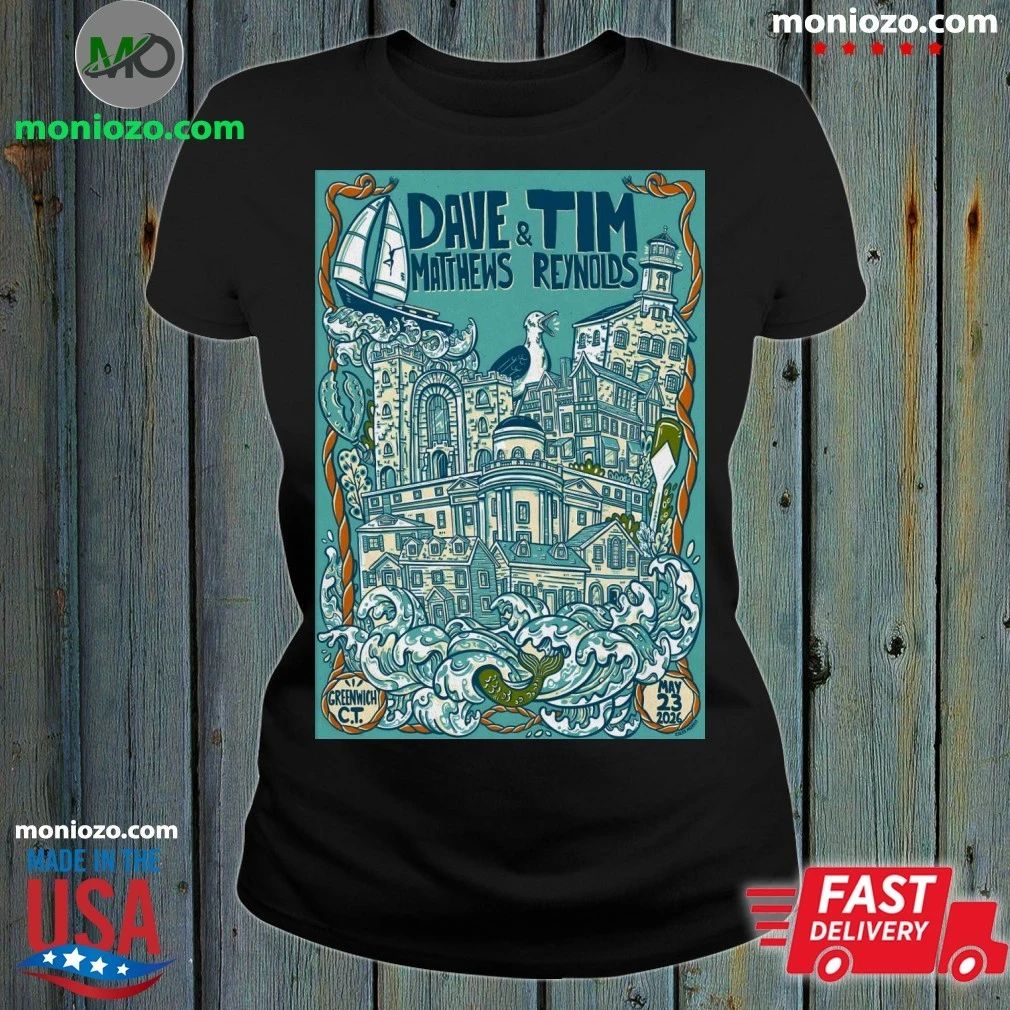Original Dave Matthews Band Greenwich CT 5 23 2026 - Adult & Kids T-Shirts, Sweatshirts & Hoodies apparel design preview 1