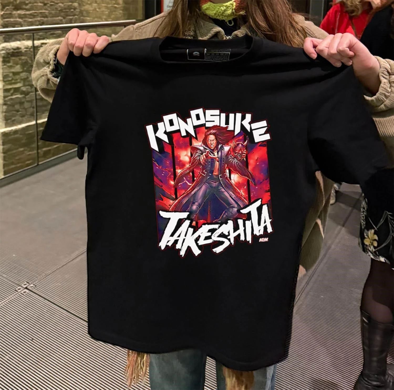 Konosuke Takeshita AEW All Elite Wrestling Graphic - Adult & Kids T-Shirts, Sweatshirts & Hoodies apparel design preview 2