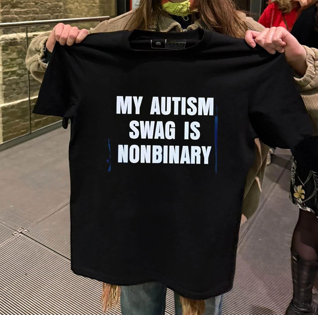 My Autism Swag Is Nonbinary - Adult & Kids T-Shirts, Sweatshirts & Hoodies apparel design preview 2