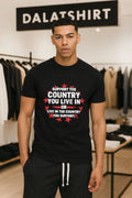 Support The Country You Live In Patriotic Pride - Adult & Kids T-Shirts, Sweatshirts & Hoodies apparel design preview 1