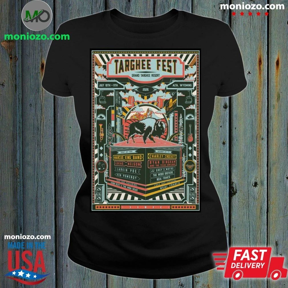 Targhee Fest July 10-11 2026 Grand Resort Alta - Adult & Kids T-Shirts, Sweatshirts & Hoodies apparel design preview 1