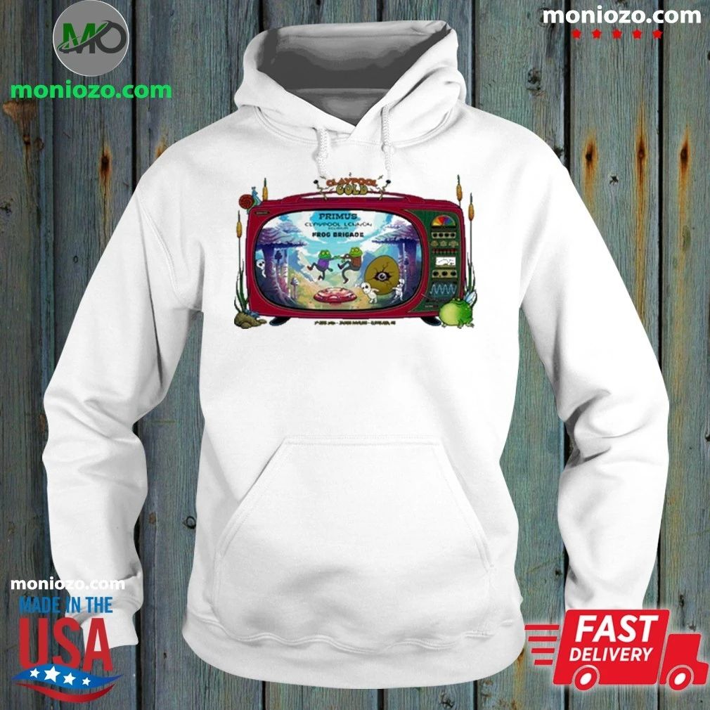 Primus Claypool Gold Tour In Cleveland OH On June 2 - Adult & Kids T-Shirts, Sweatshirts & Hoodies apparel design preview 2