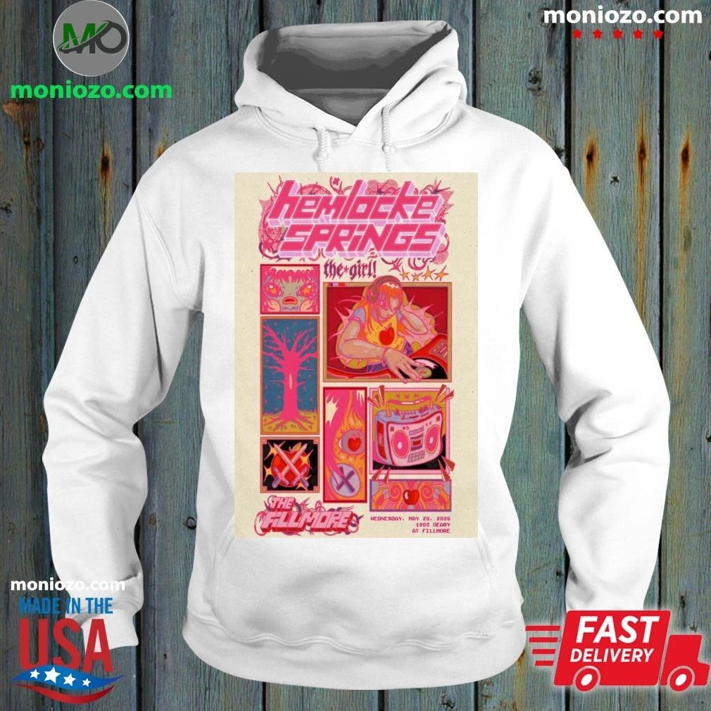 Hemlocke Springs May 20 2026 The Fillmore in San - Adult & Kids T-Shirts, Sweatshirts & Hoodies apparel design preview 2