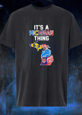 It's A Michigan Thing Sports Teams Map Logos - Adult & Kids T-Shirts, Sweatshirts & Hoodies apparel design preview 1