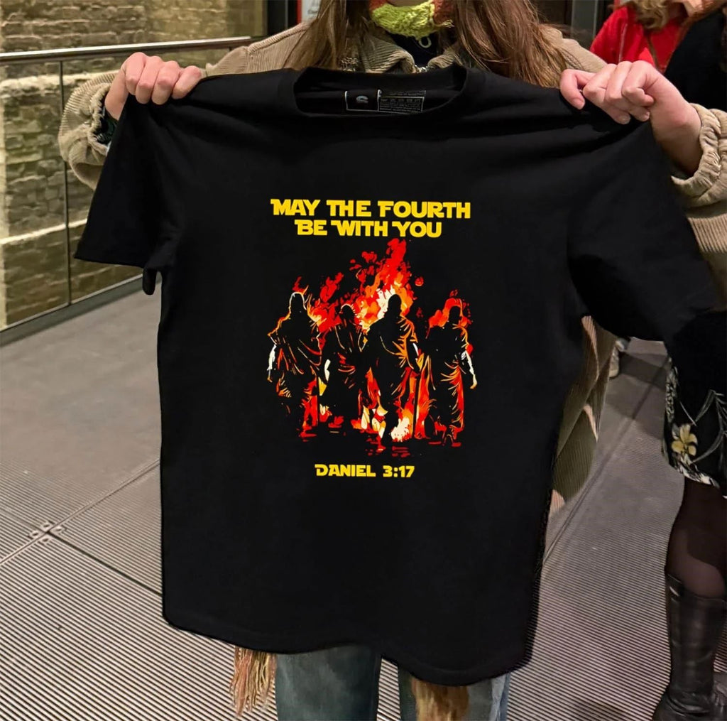 May The Fourth Be With You Daniel - Adult & Kids T-Shirts, Sweatshirts & Hoodies apparel design preview 2
