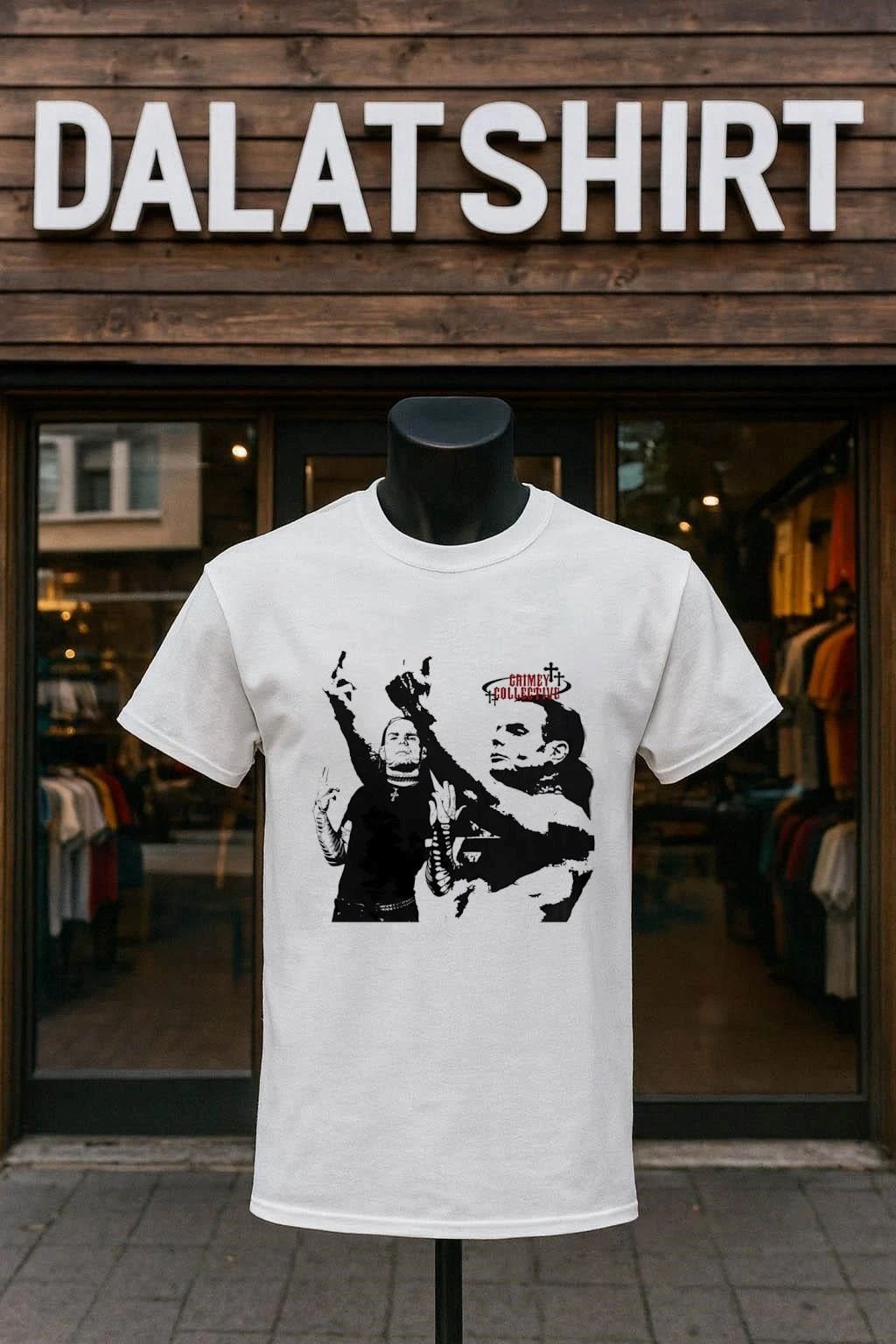Grimey Collective Jeff Hardy Dual Portrait - Adult & Kids T-Shirts, Sweatshirts & Hoodies apparel design preview 1
