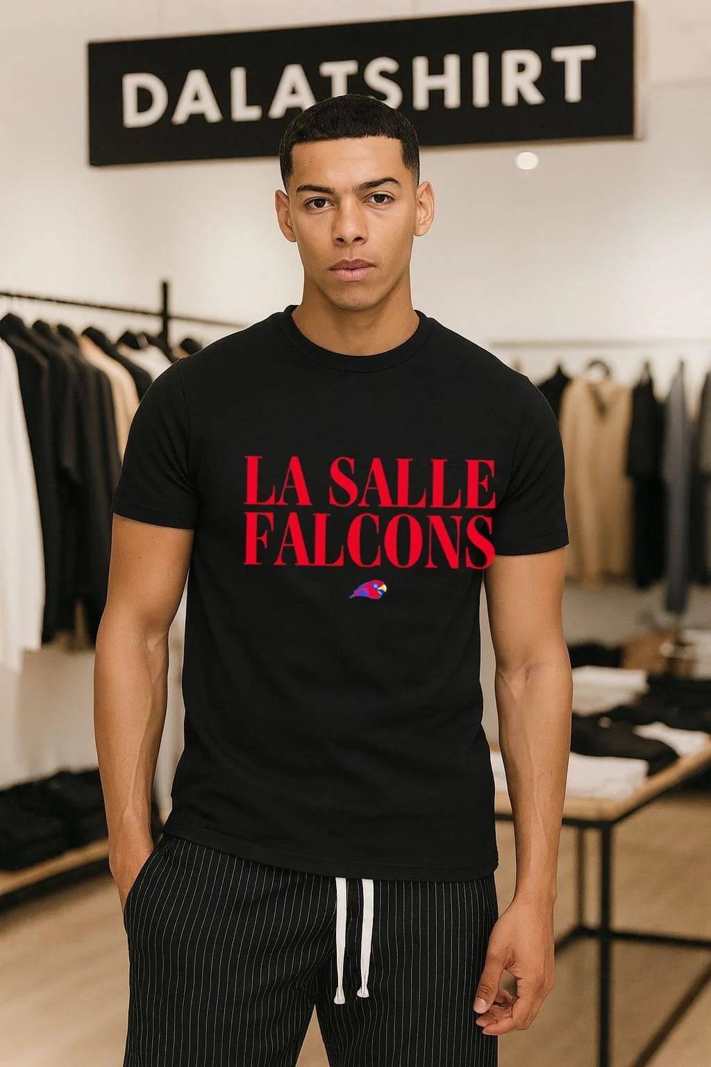 La Salle Falcons Red Logo - Adult & Kids T-Shirts, Sweatshirts & Hoodies apparel design preview 1