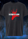 System Of A Down Red Hand Logo Rock Band - Adult & Kids T-Shirts, Sweatshirts & Hoodies apparel design preview 1