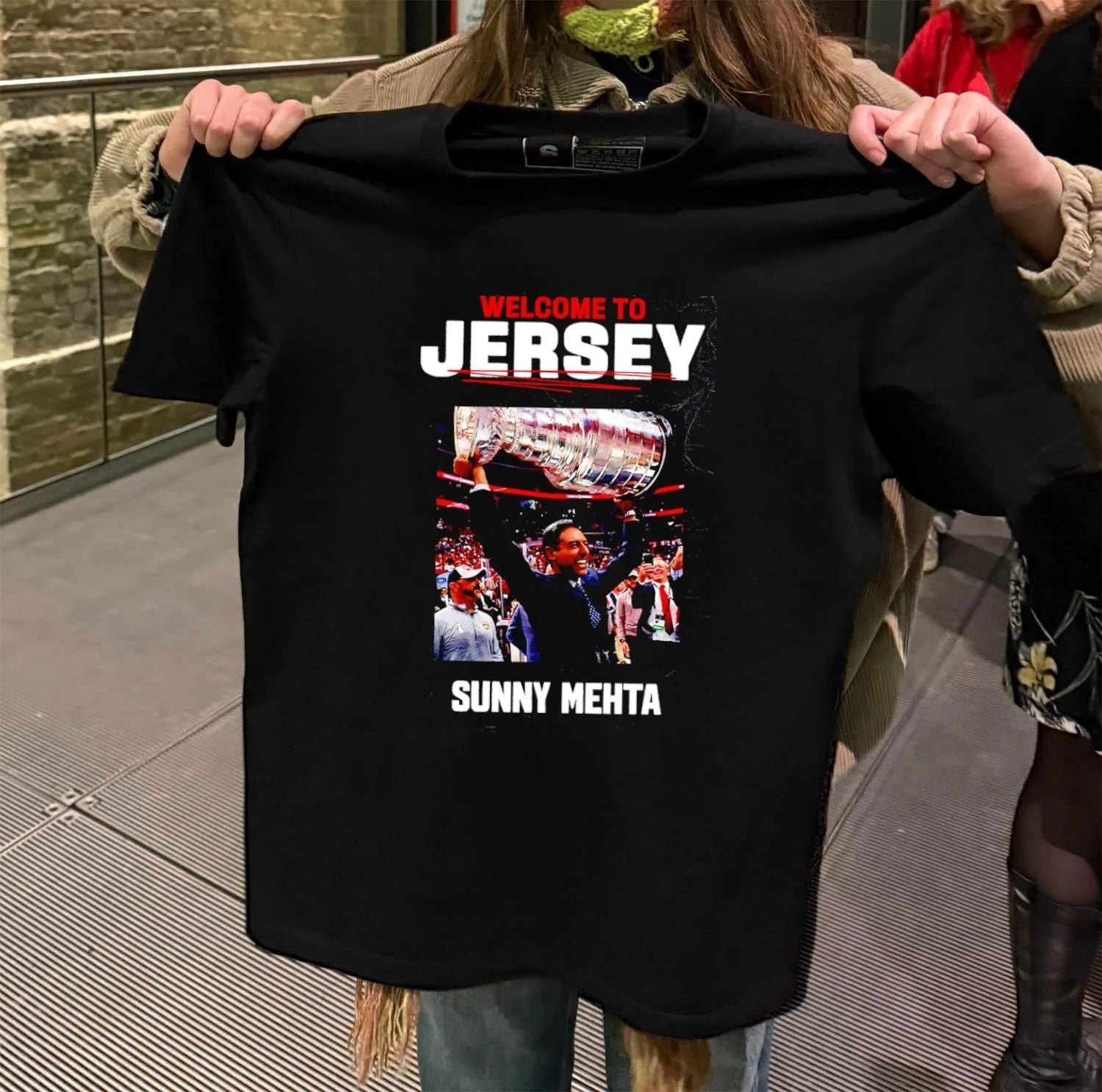 Sunny Mehta New Jersey Devils - Adult & Kids T-Shirts, Sweatshirts & Hoodies apparel design preview 2