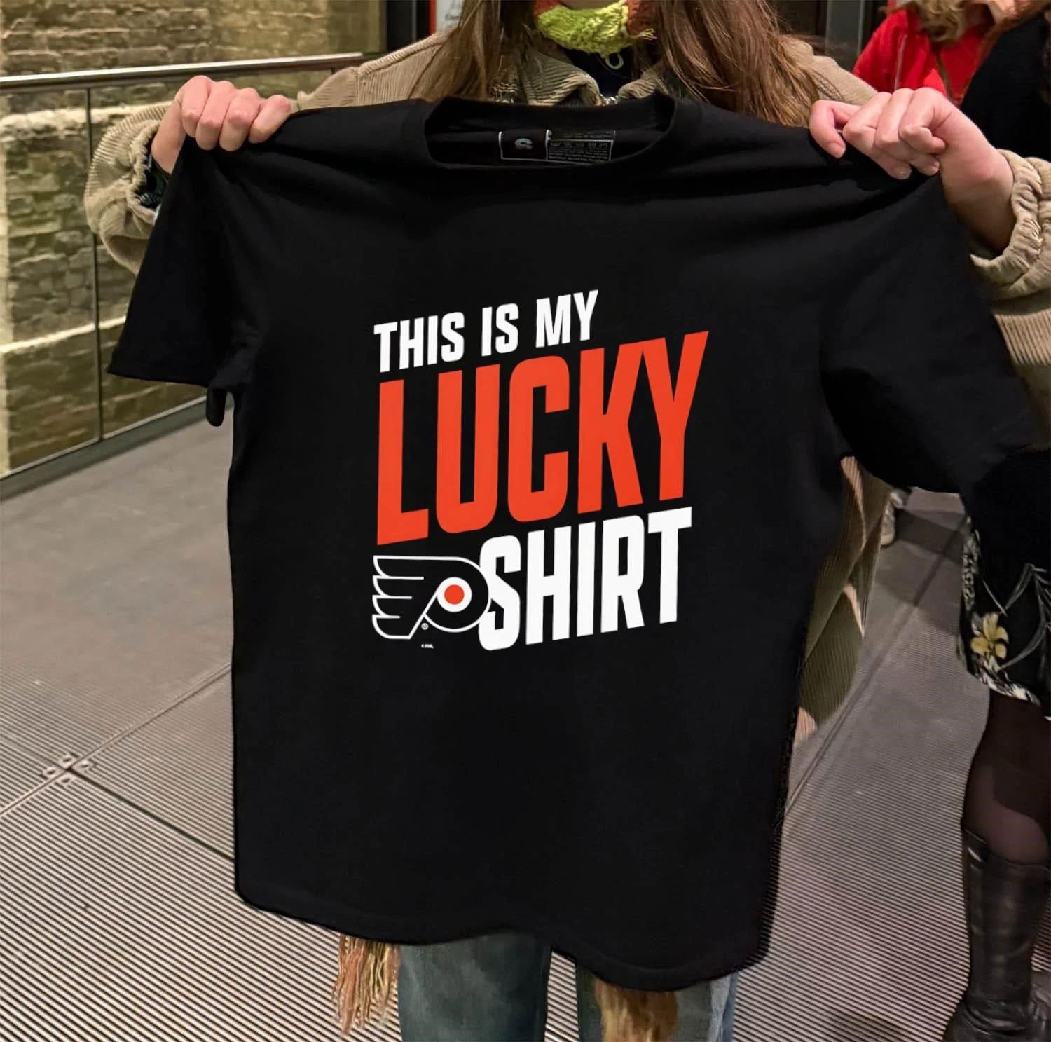 Philadelphia Flyers This Is My Lucky hockey 2026 - Adult & Kids T-Shirts, Sweatshirts & Hoodies apparel design preview 2