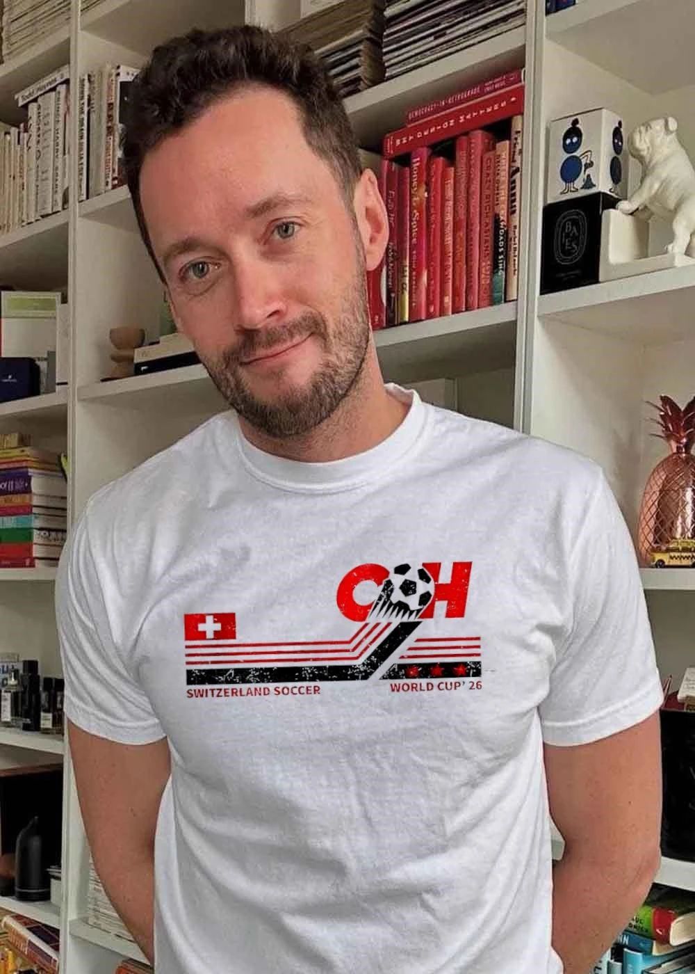 Switzerland Soccer World Cup 2026 Retro - Adult & Kids T-Shirts, Sweatshirts & Hoodies apparel design preview 2