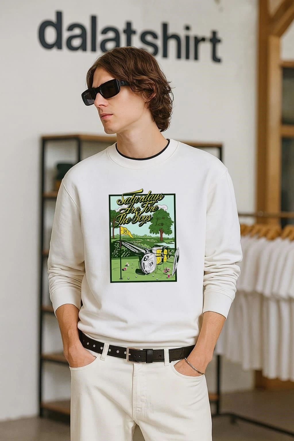 Barstool Sports Saturdays Are Fore the Boys - Adult & Kids T-Shirts, Sweatshirts & Hoodies apparel design preview 2