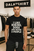 I Like Hiking And Dogs maybe 3 people - Adult & Kids T-Shirts, Sweatshirts & Hoodies apparel design preview 1