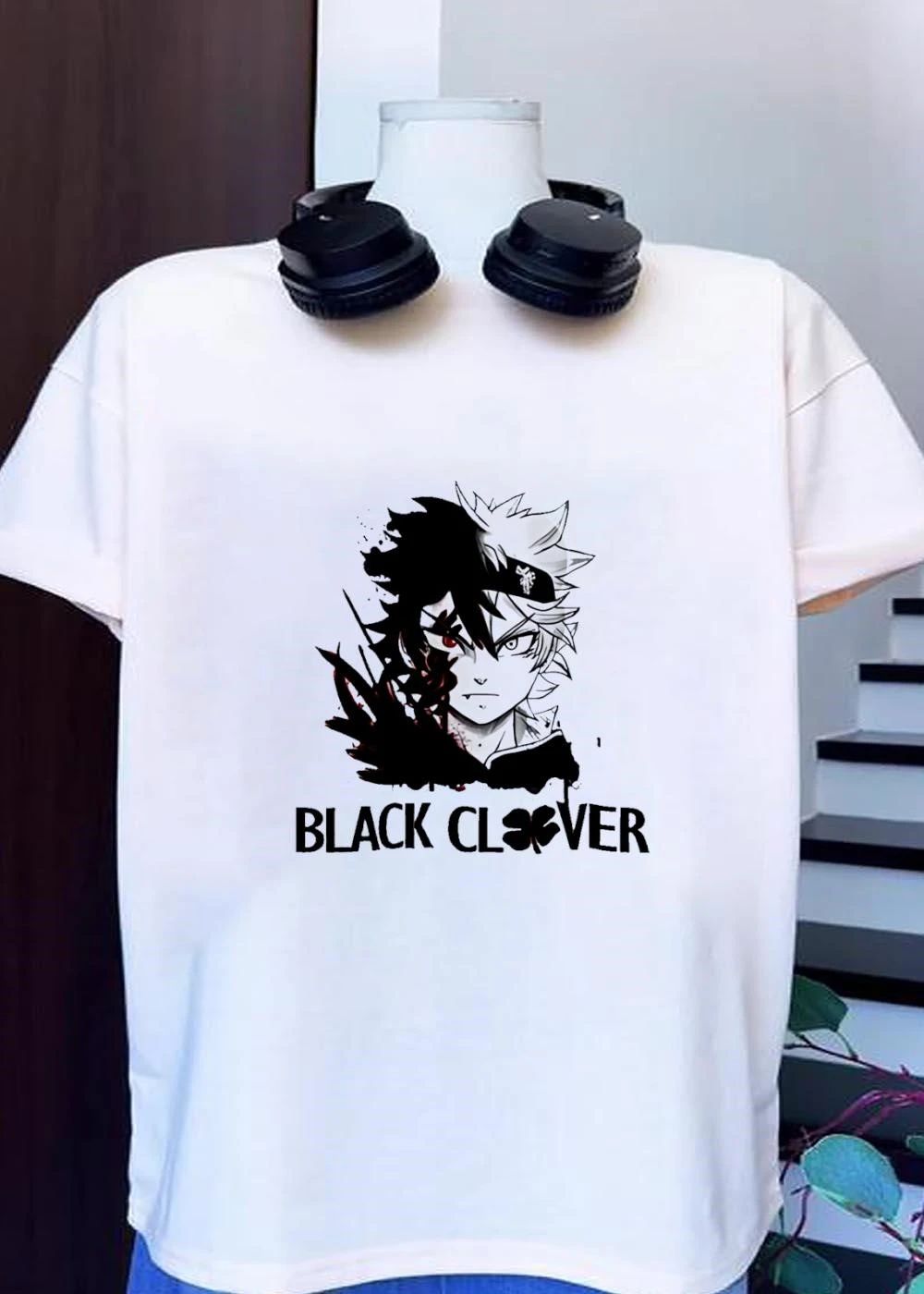 Black Clover Asta Split Demon Form Never Give Up - Adult & Kids T-Shirts, Sweatshirts & Hoodies apparel design preview 1