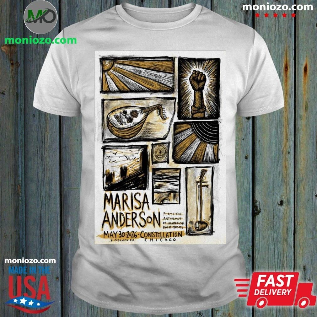 Marisa Anderson May 30 2026 Comrade in Chicago IL - Adult & Kids T-Shirts, Sweatshirts & Hoodies apparel design preview 1