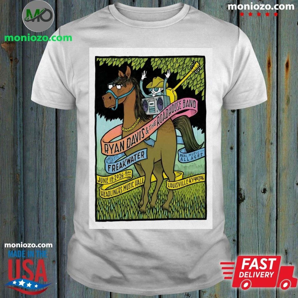 Ryan Davis And The Roadhouse Band In Louisville KY On - Adult & Kids T-Shirts, Sweatshirts & Hoodies apparel design preview 1
