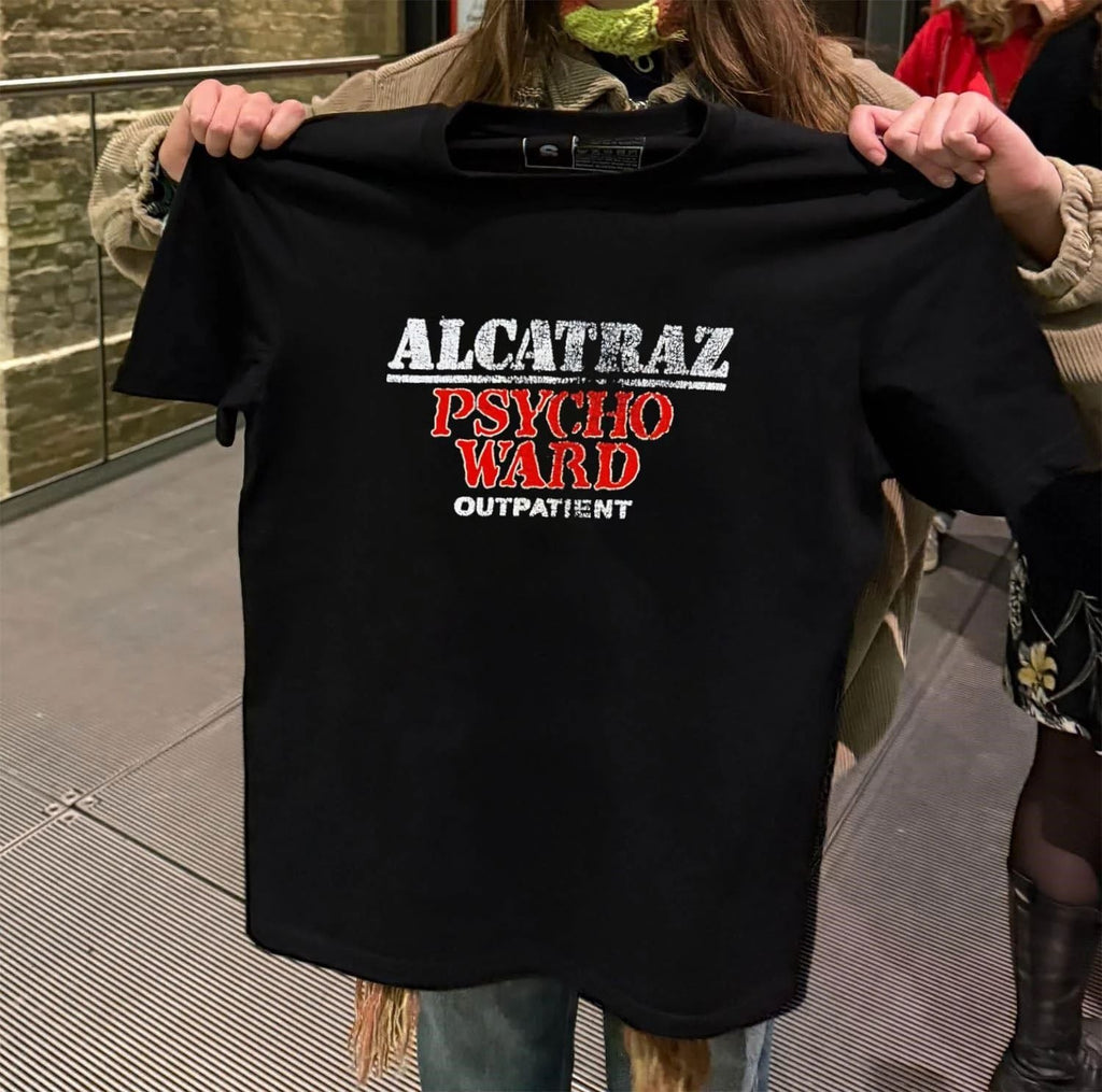 Alcatraz Psycho Ward Outpatient - Adult & Kids T-Shirts, Sweatshirts & Hoodies apparel design preview 2
