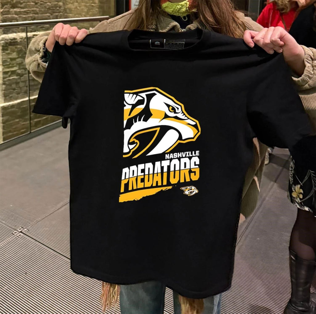 Nashville Predators Saber-Toothed Tiger Logo - Adult & Kids T-Shirts, Sweatshirts & Hoodies apparel design preview 2