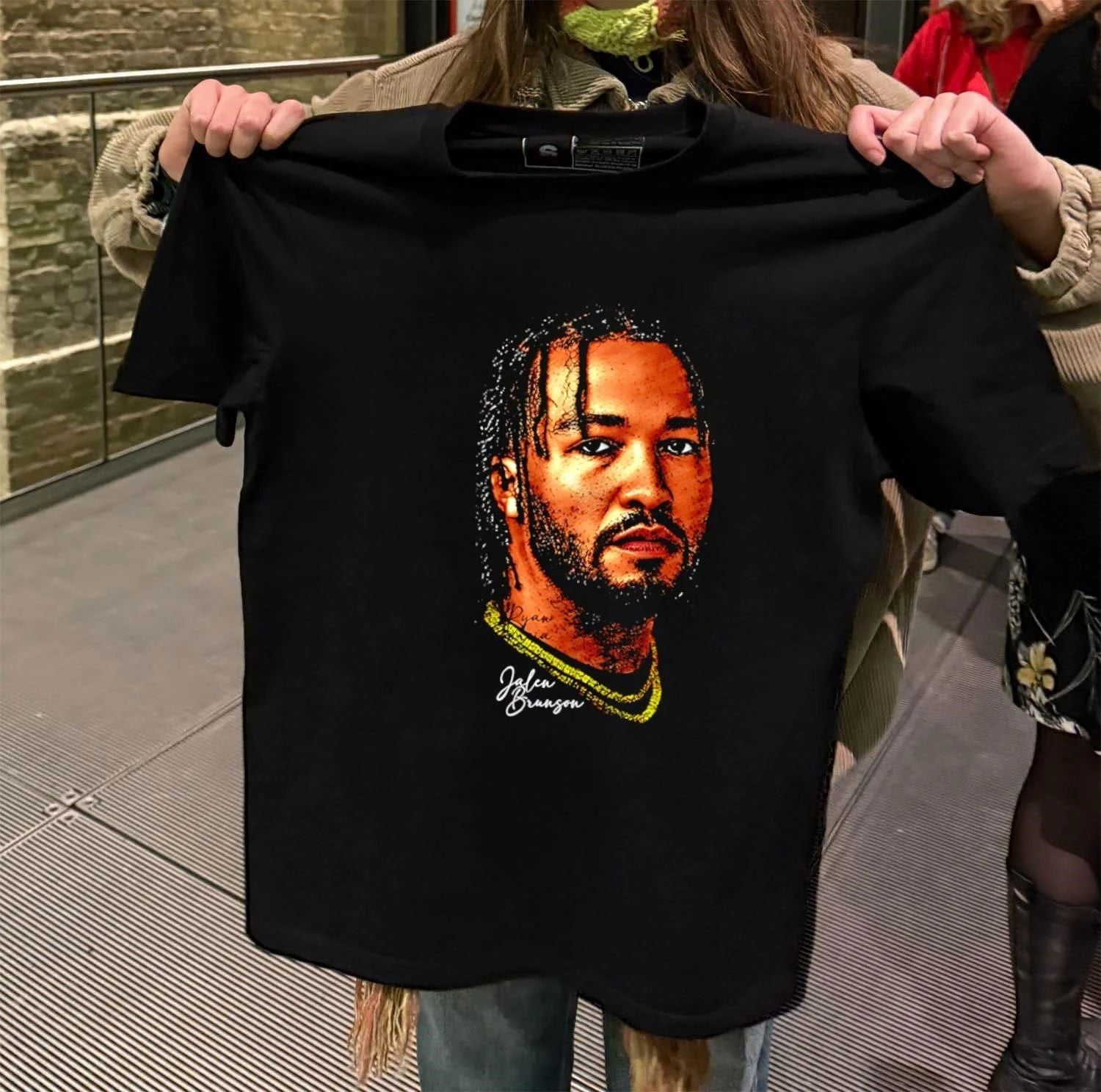 Jalen Brunson Portrait - Adult & Kids T-Shirts, Sweatshirts & Hoodies apparel design preview 2