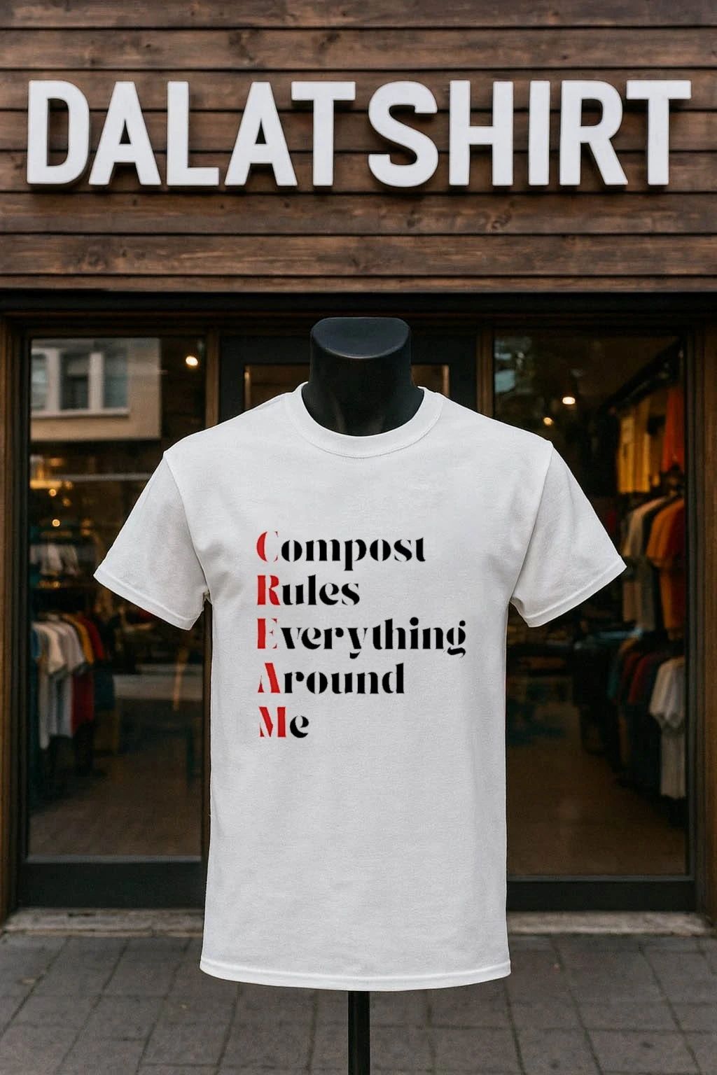 CREAM Compost Rules Everything Around Me - Adult & Kids T-Shirts, Sweatshirts & Hoodies apparel design preview 1