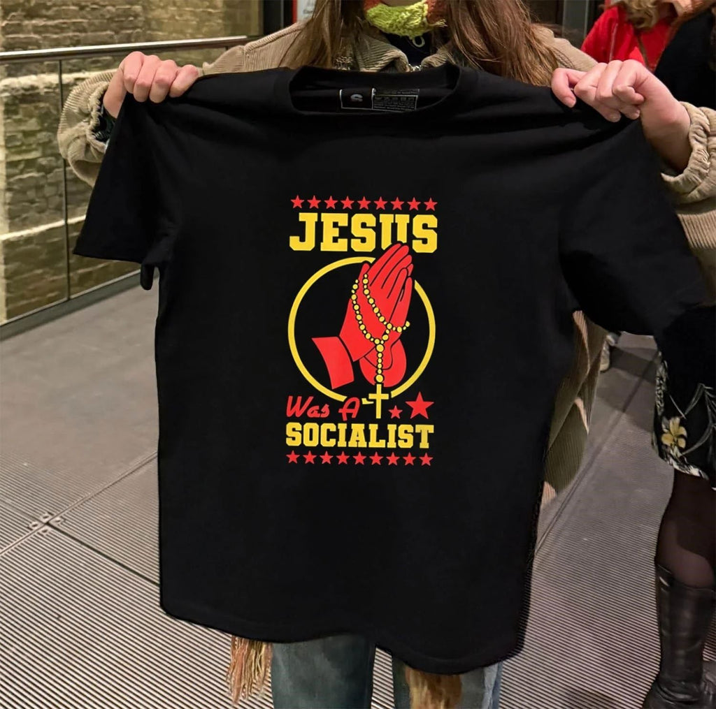 Jesus Was A Socialist - Adult & Kids T-Shirts, Sweatshirts & Hoodies apparel design preview 2
