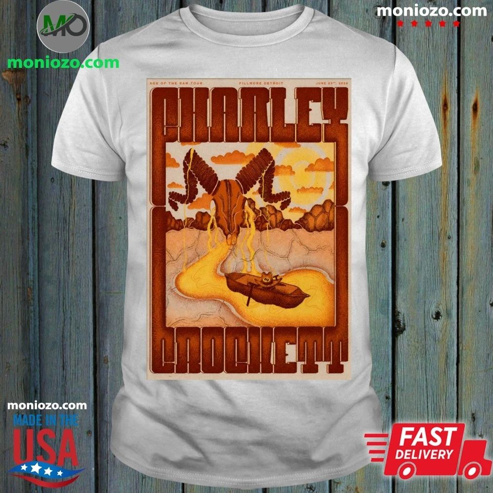 Original Charley Crockett June 23 2026 The Fillmore - Adult & Kids T-Shirts, Sweatshirts & Hoodies apparel design preview 1