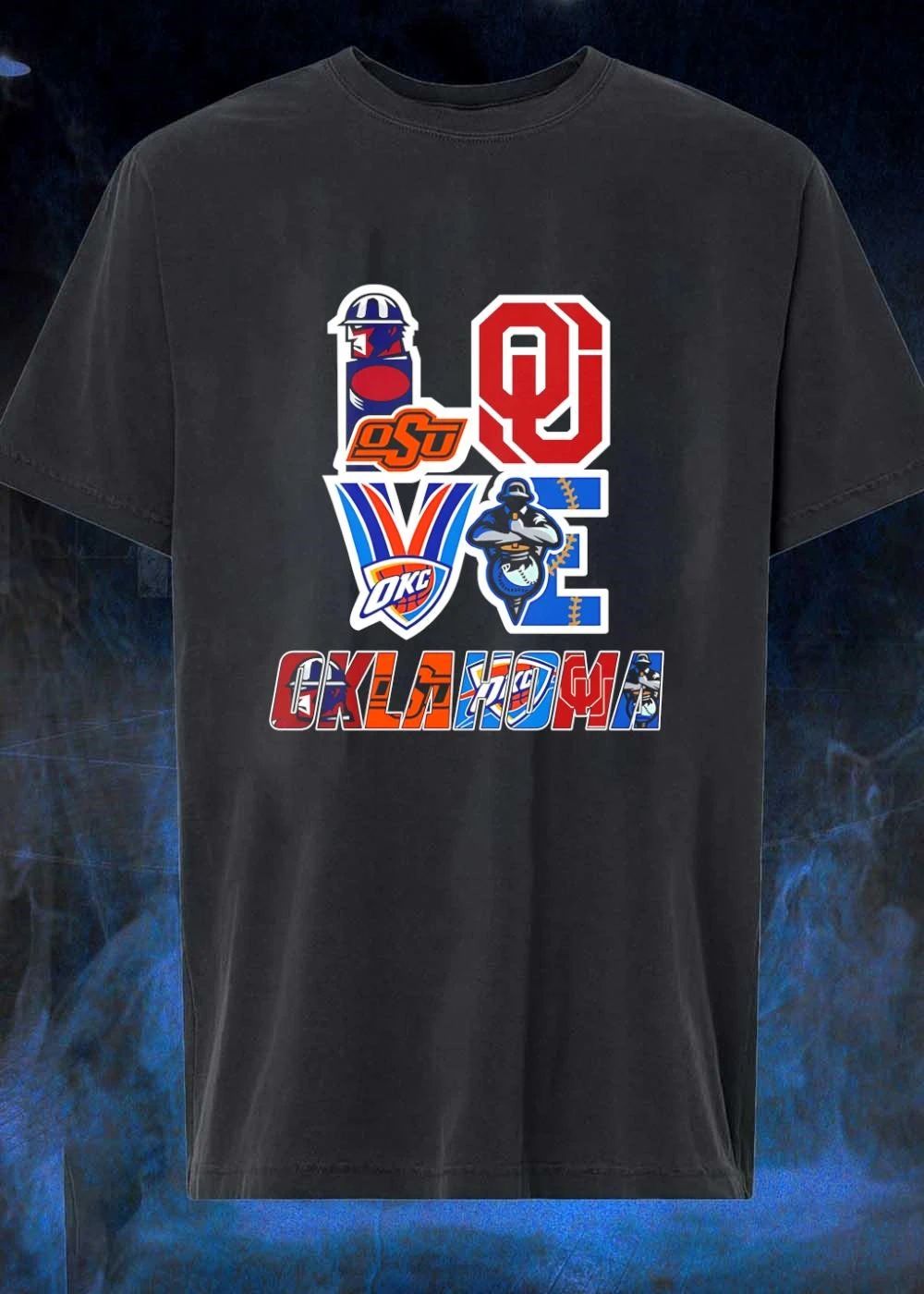 Love Oklahoma Sports Teams - Adult & Kids T-Shirts, Sweatshirts & Hoodies apparel design preview 1