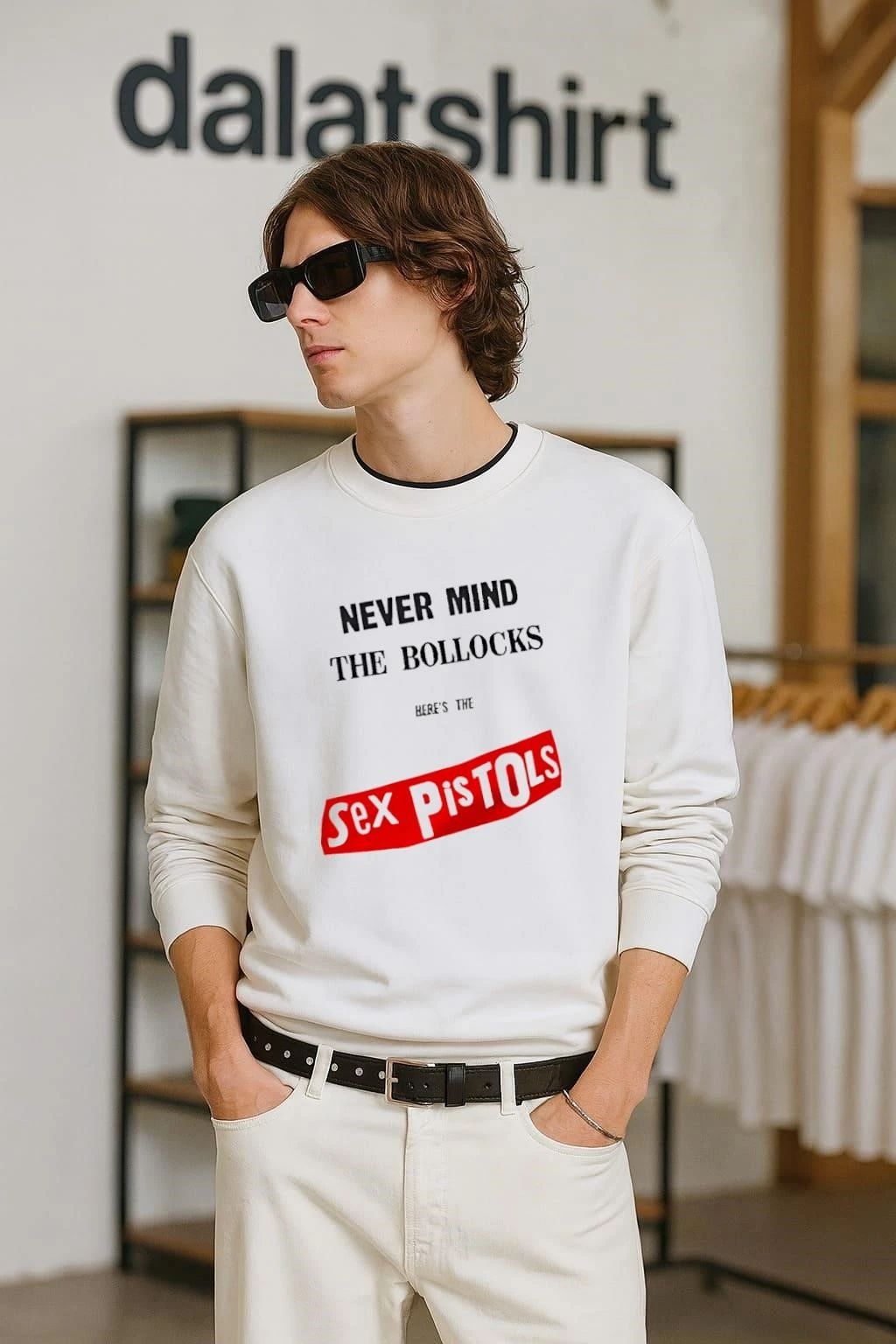 Never Mind The Bollocks Here's Sex Pistols - Adult & Kids T-Shirts, Sweatshirts & Hoodies apparel design preview 2