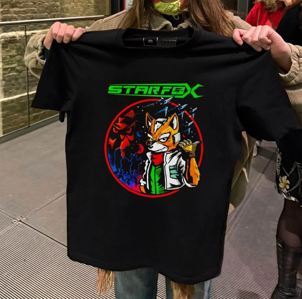 Star Fox McCloud Team Space Arwing Silhouettes hirt - Adult & Kids T-Shirts, Sweatshirts & Hoodies apparel design preview 2