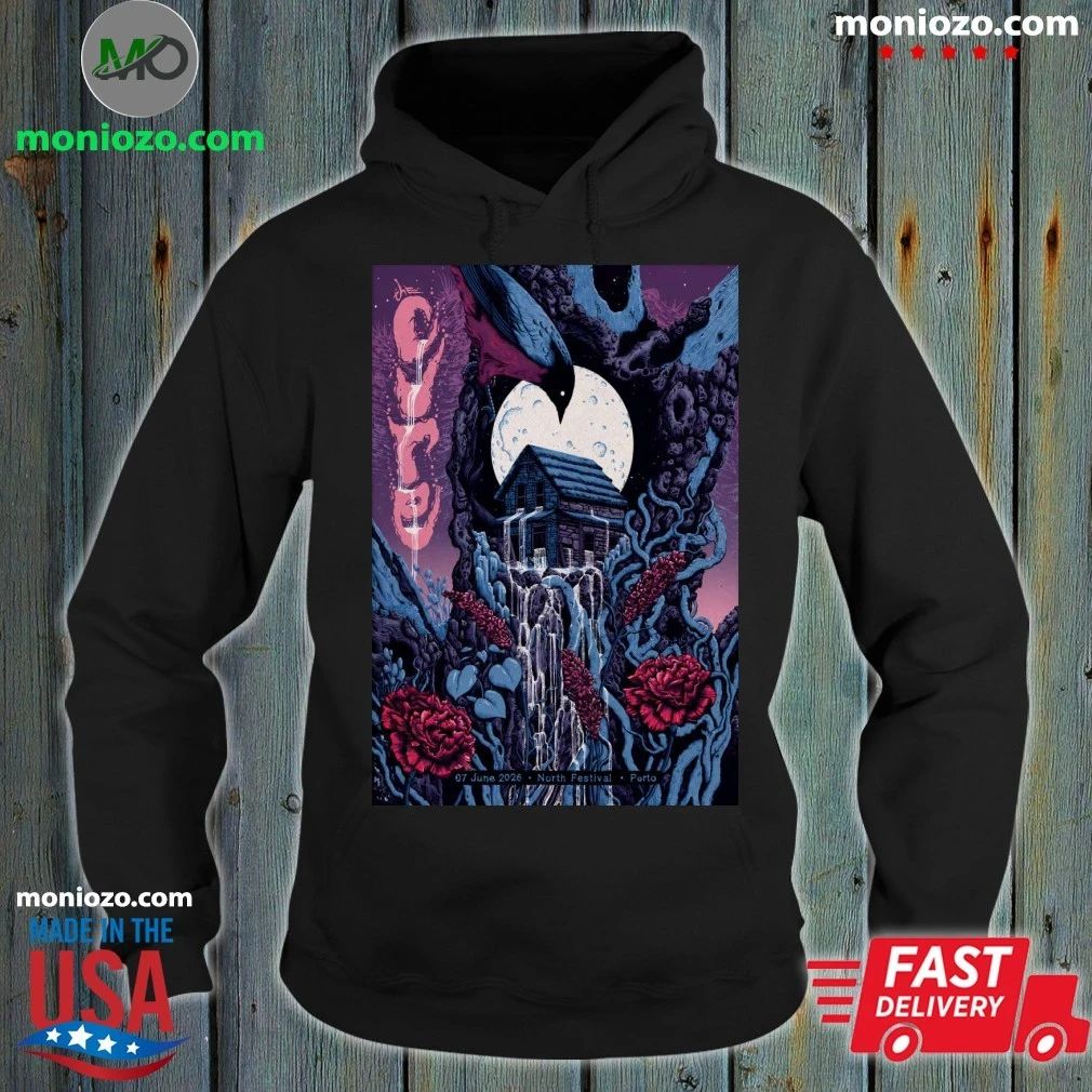 The Cure Porto Portugal 6 7 2026 Poster - Adult & Kids T-Shirts, Sweatshirts & Hoodies apparel design preview 2