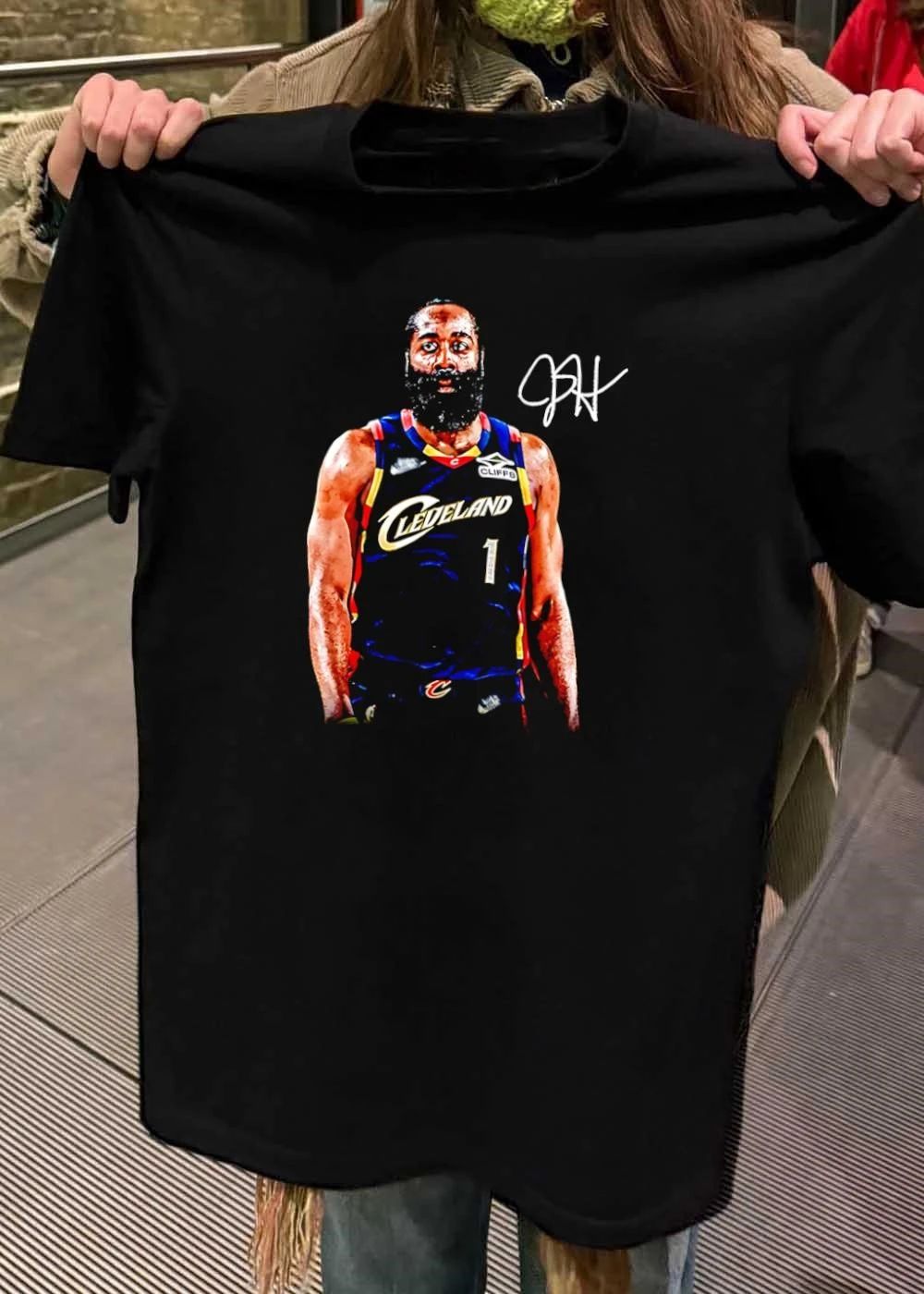 James Harden Cleveland Cavaliers 1 Signature - Adult & Kids T-Shirts, Sweatshirts & Hoodies apparel design preview 2