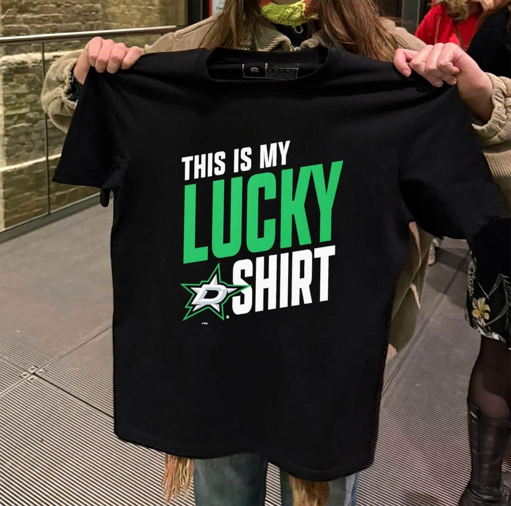 Dallas Stars This Is My Lucky hockey 2026 - Adult & Kids T-Shirts, Sweatshirts & Hoodies apparel design preview 2