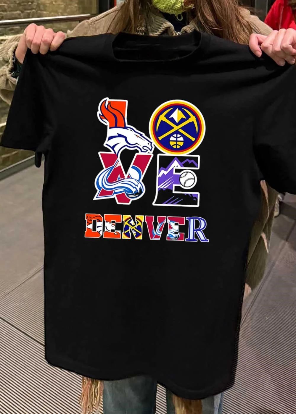 Love Denver Sports Teams Logos - Adult & Kids T-Shirts, Sweatshirts & Hoodies apparel design preview 2