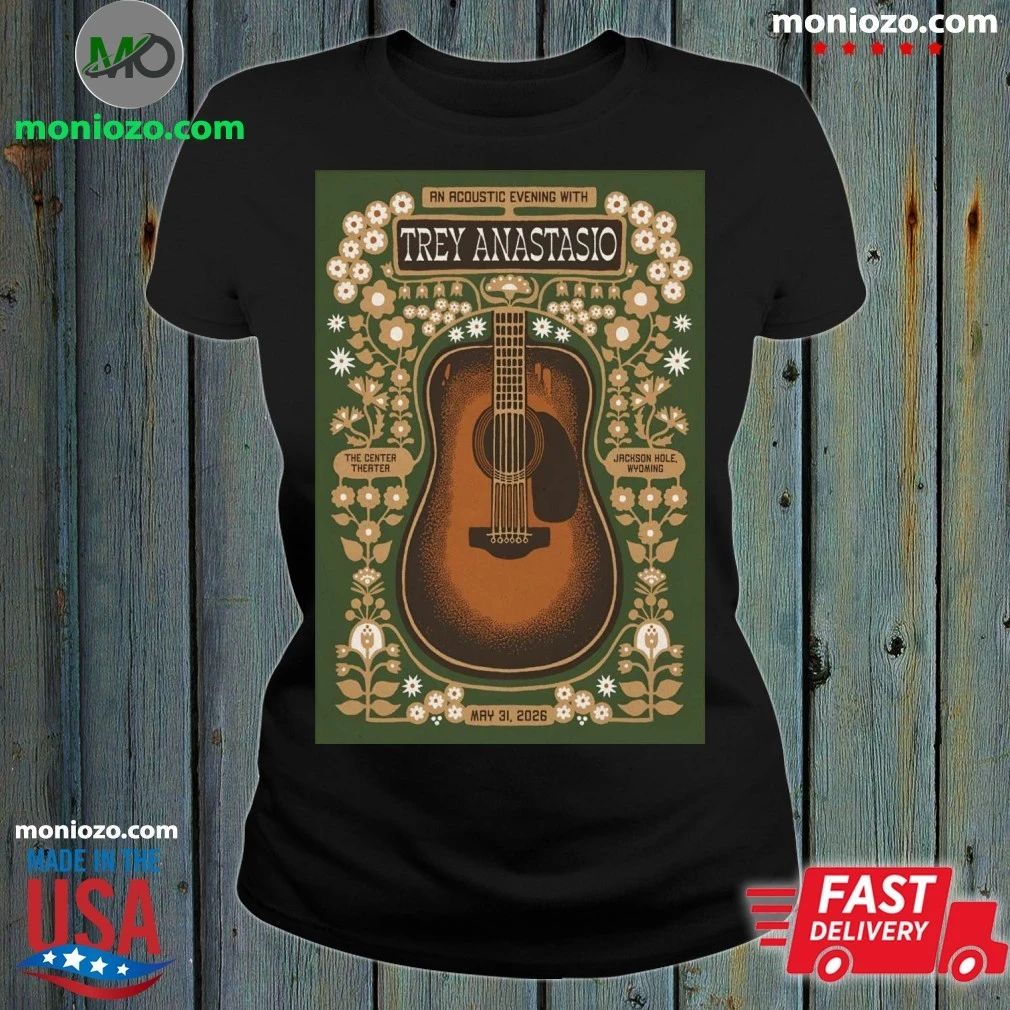 Original Trey Anastasio May 31 2026 Jackson Hole WY - Adult & Kids T-Shirts, Sweatshirts & Hoodies apparel design preview 1