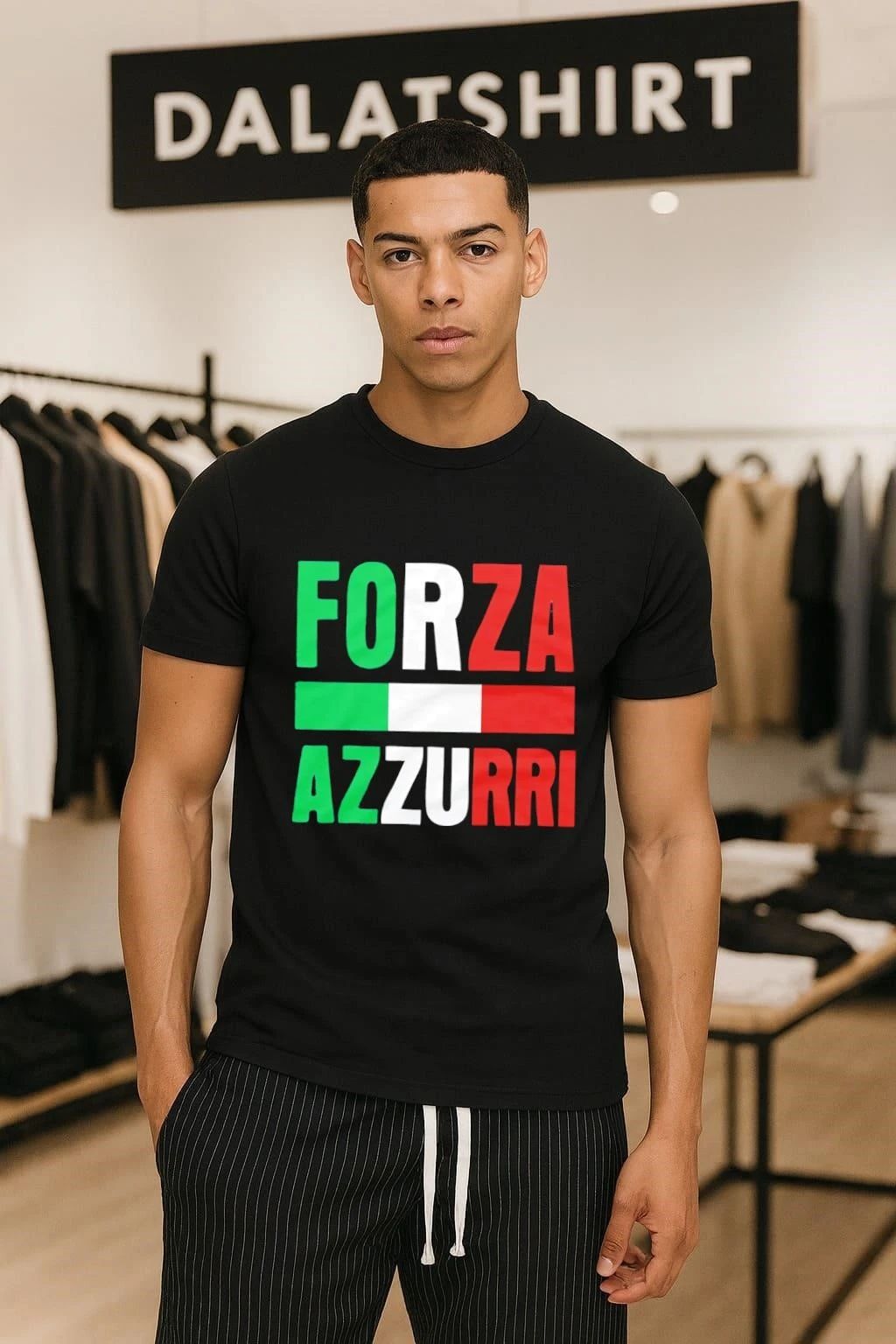 Forza Azzurri Italy - Adult & Kids T-Shirts, Sweatshirts & Hoodies apparel design preview 1