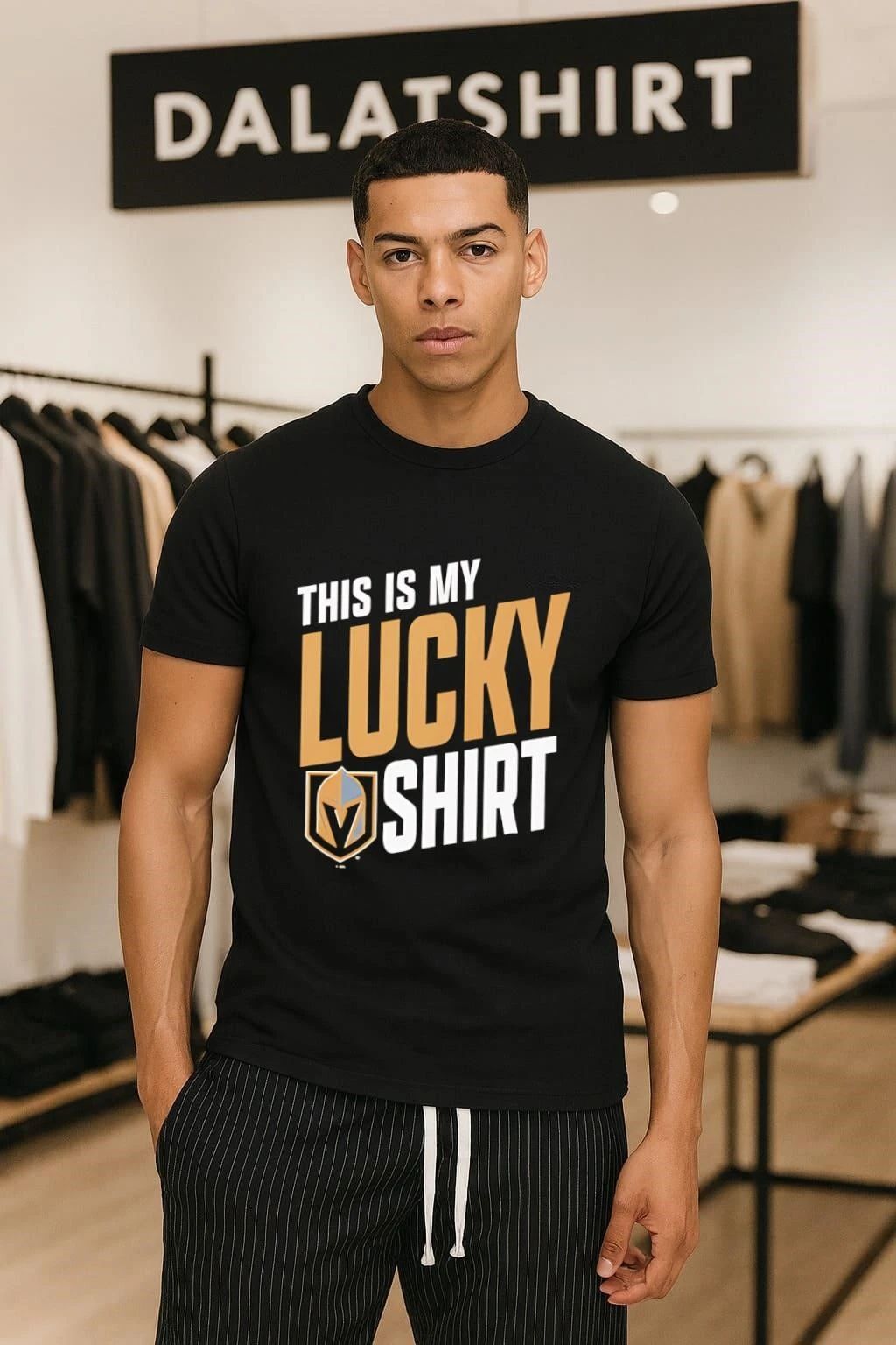 Vegas Golden Knights This Is My Lucky hockey 2026 - Adult & Kids T-Shirts, Sweatshirts & Hoodies apparel design preview 1