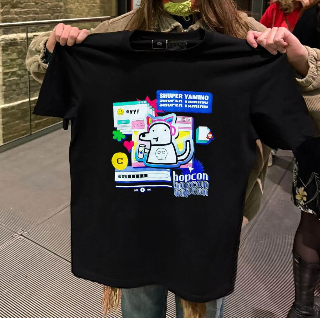 Shuper Yamino Dog Character Hopcon Internet Browser - Adult & Kids T-Shirts, Sweatshirts & Hoodies apparel design preview 2