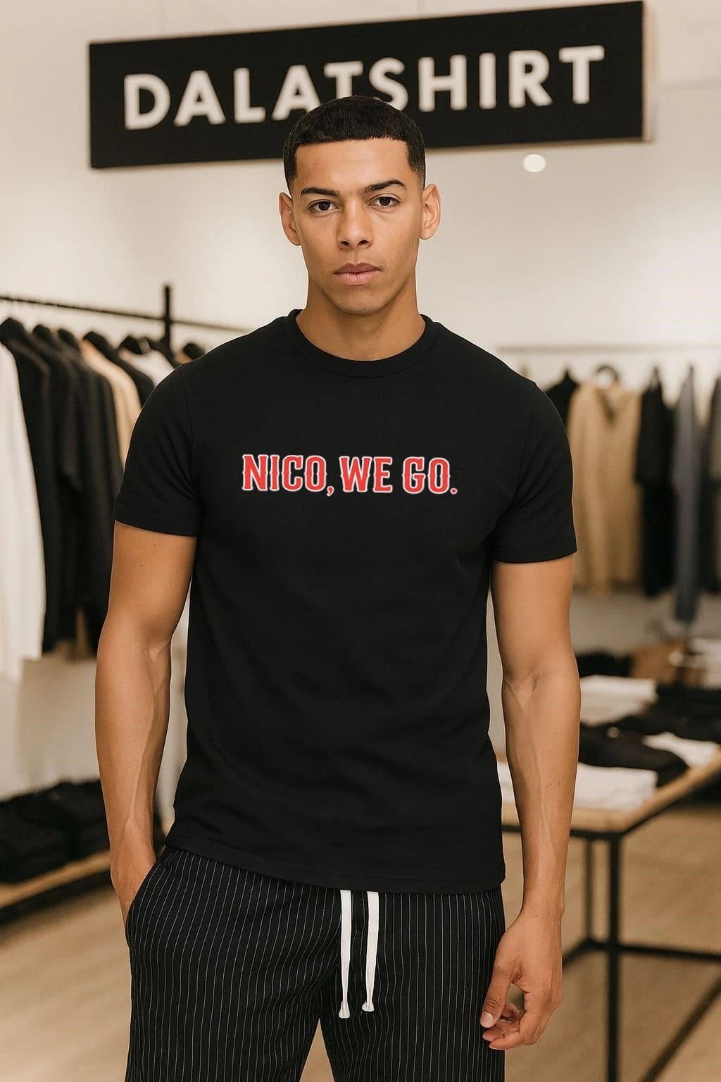 Nico We Go Chicago Cubs - Adult & Kids T-Shirts, Sweatshirts & Hoodies apparel design preview 1