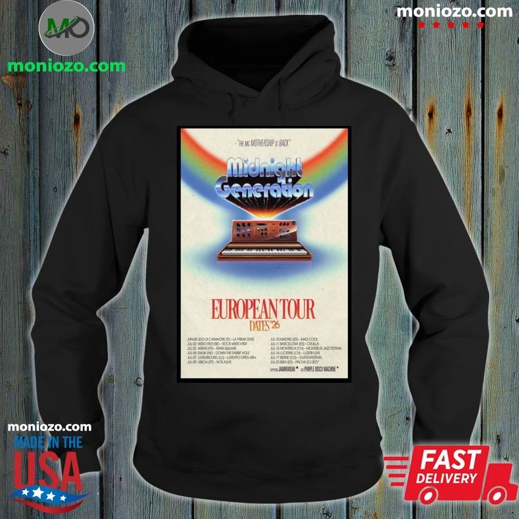 Poster Midnight Generation European Tour 26 - Adult & Kids T-Shirts, Sweatshirts & Hoodies apparel design preview 2