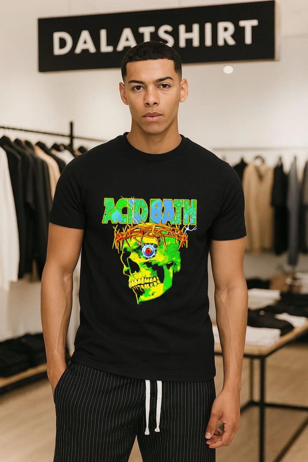Acid Bath Skull When The Kite String Pops - Adult & Kids T-Shirts, Sweatshirts & Hoodies apparel design preview 1