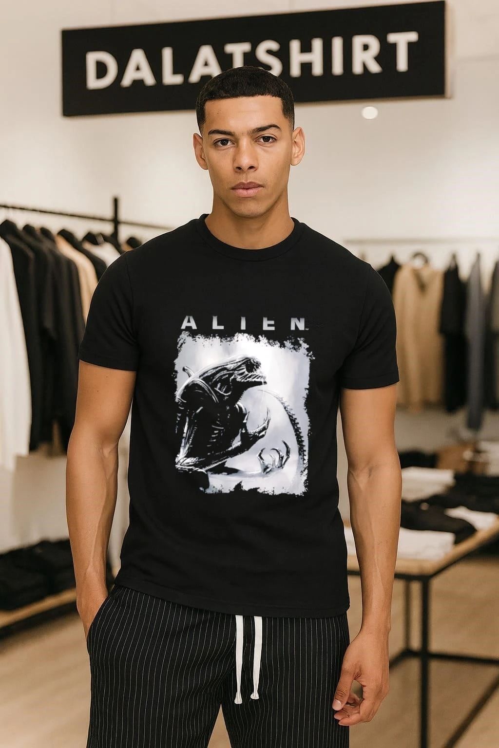 Sketch Alien classic - Adult & Kids T-Shirts, Sweatshirts & Hoodies apparel design preview 1