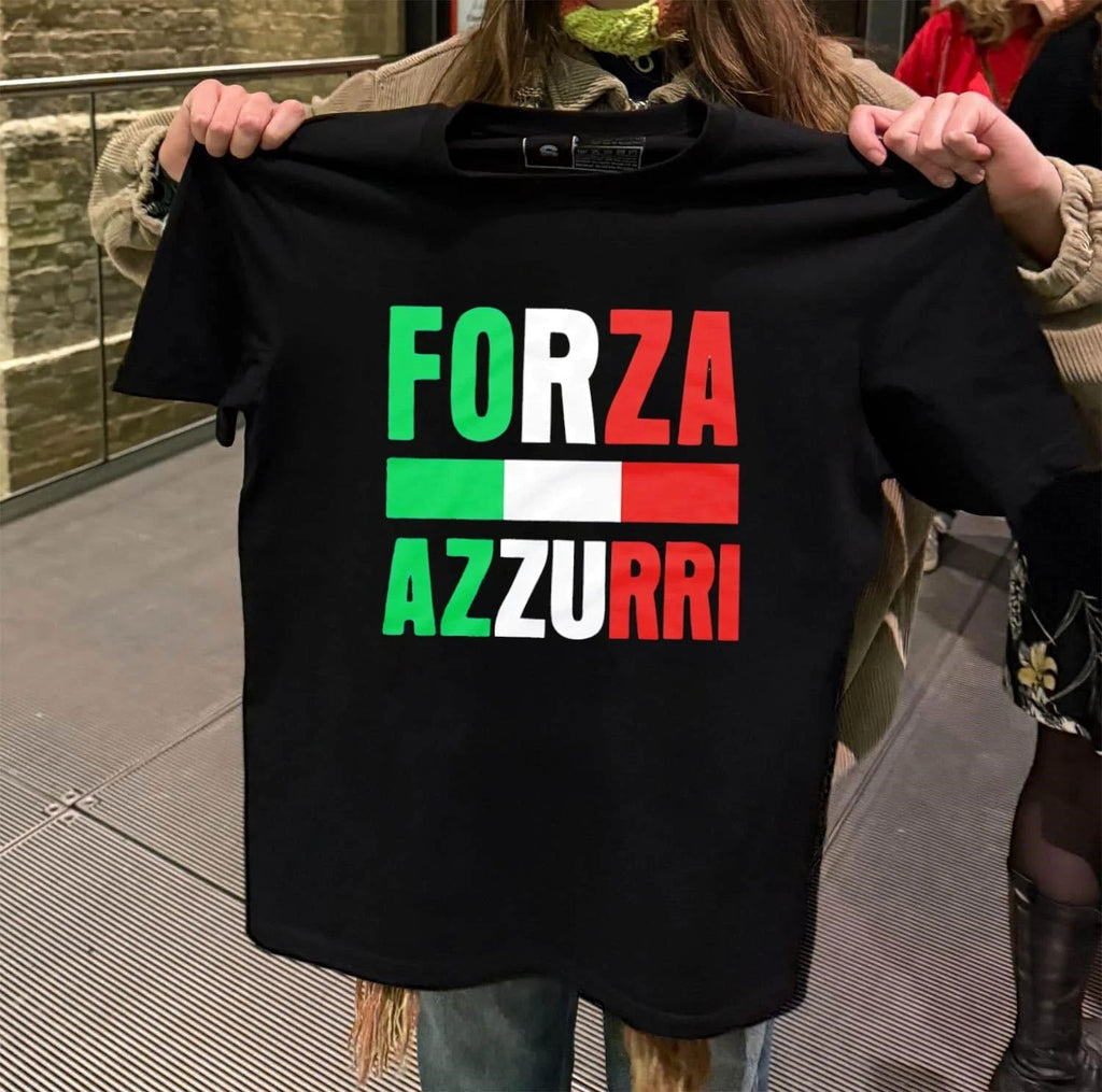 Forza Azzurri Italy - Adult & Kids T-Shirts, Sweatshirts & Hoodies apparel design preview 2