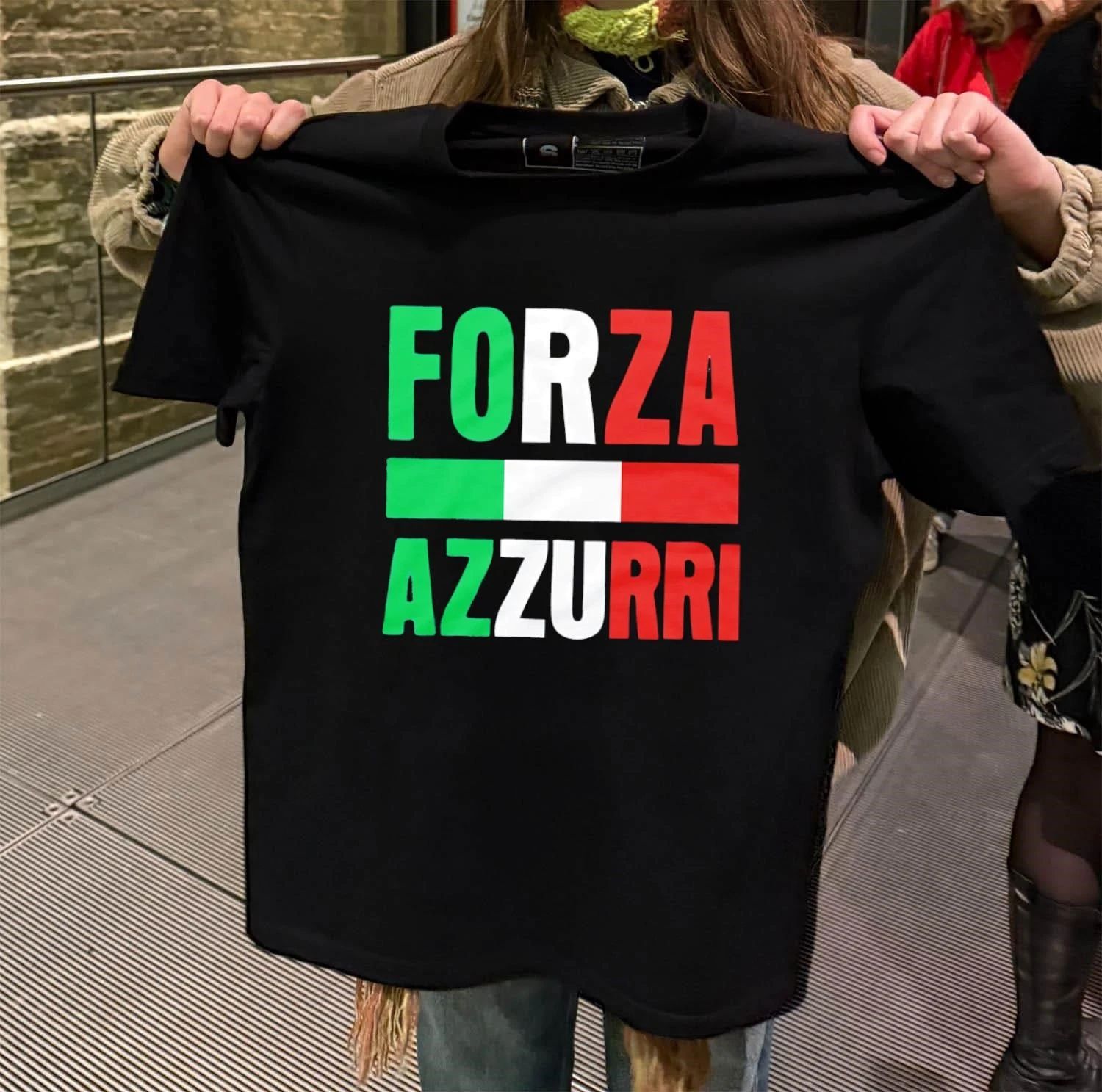 Forza Azzurri Italy - Adult & Kids T-Shirts, Sweatshirts & Hoodies apparel design preview 2